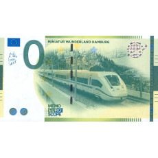 0 Euro biljet Miniatur Wunderland Hamburg.